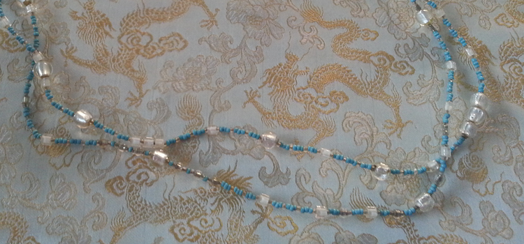 LoveBeads – Blue Frost necklace